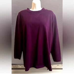 🪻JONES WEAR SPORT🪻CREW NECK LONG SLEEVE SIDE SLIT SWEATSHIRT TUNIC VYG TOP👾